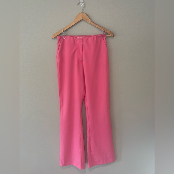 H&M Pants - H&M Women’s Bright Barbie Pink Slacks Wide Leg Work Pants Like New‎ Size US 8